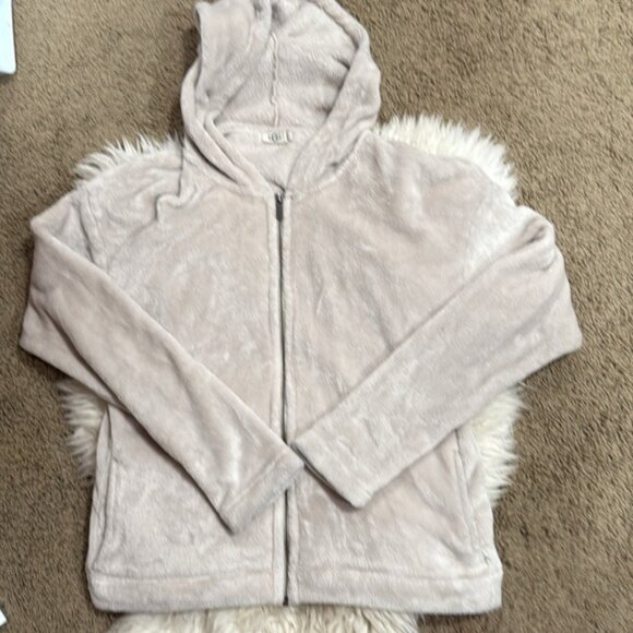 UGG TASHA DOUBLE FLEECE ZIP HOODIE In‎ Moonbeam Women’s Size XL - Picture 10 of 10